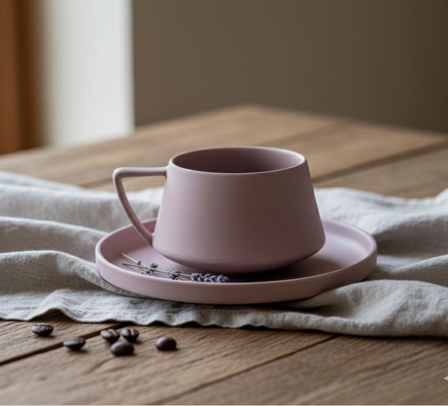 Porcelain Cup & Saucer Set of 2 for Tea & Coffee| Quicksand